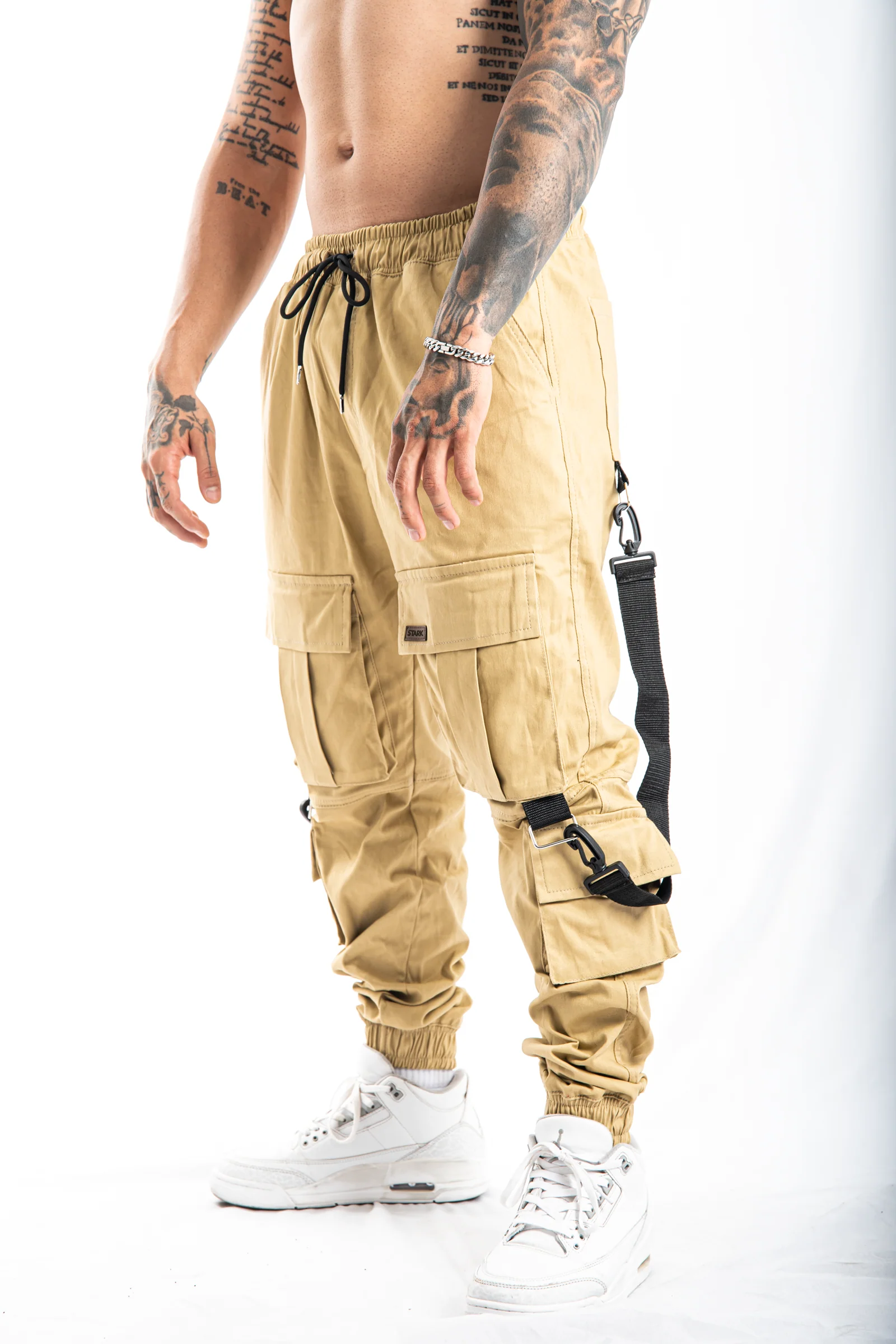 Jogger Tiras Beige - Image 2