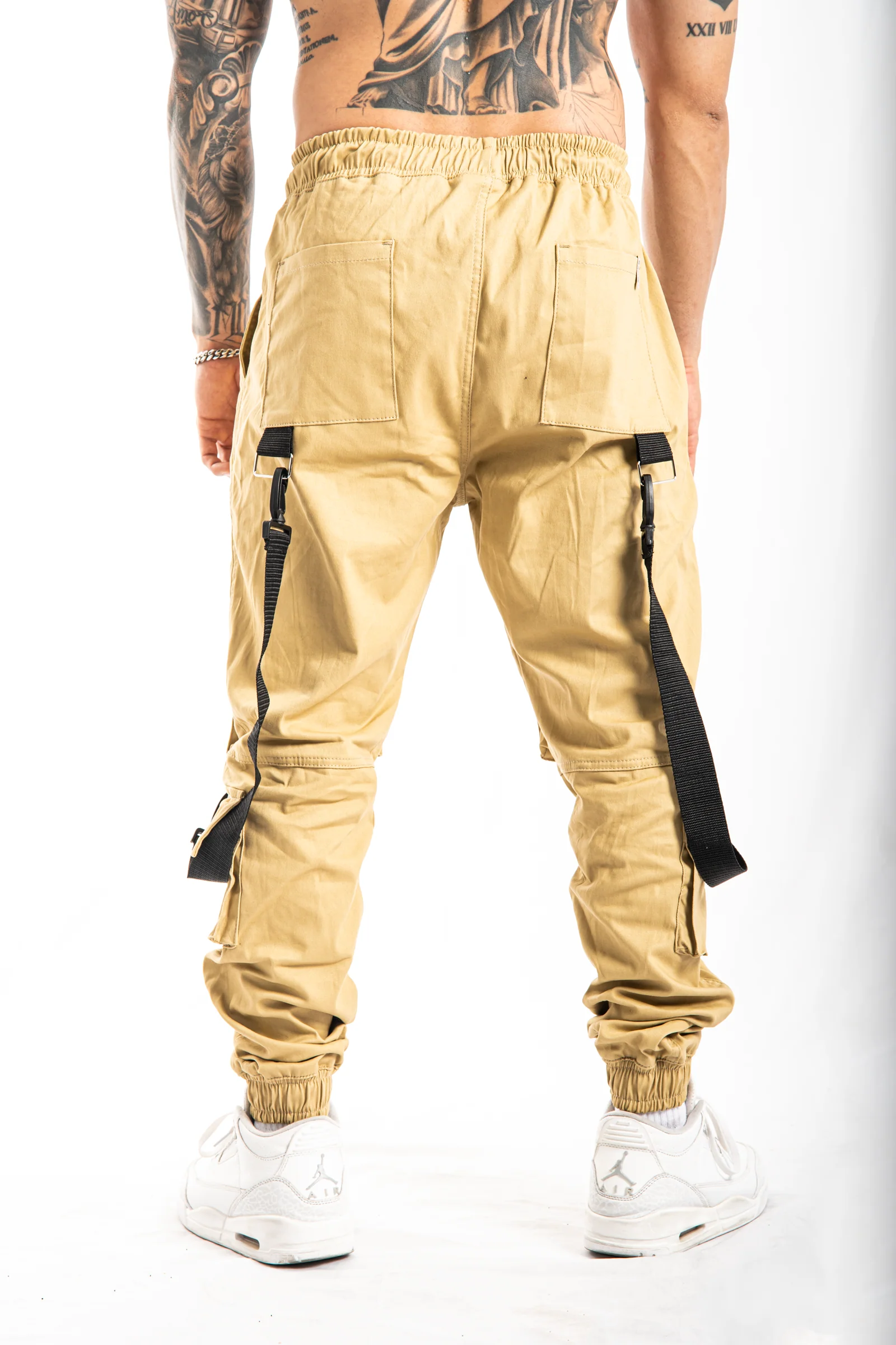 Jogger Tiras Beige - Image 3