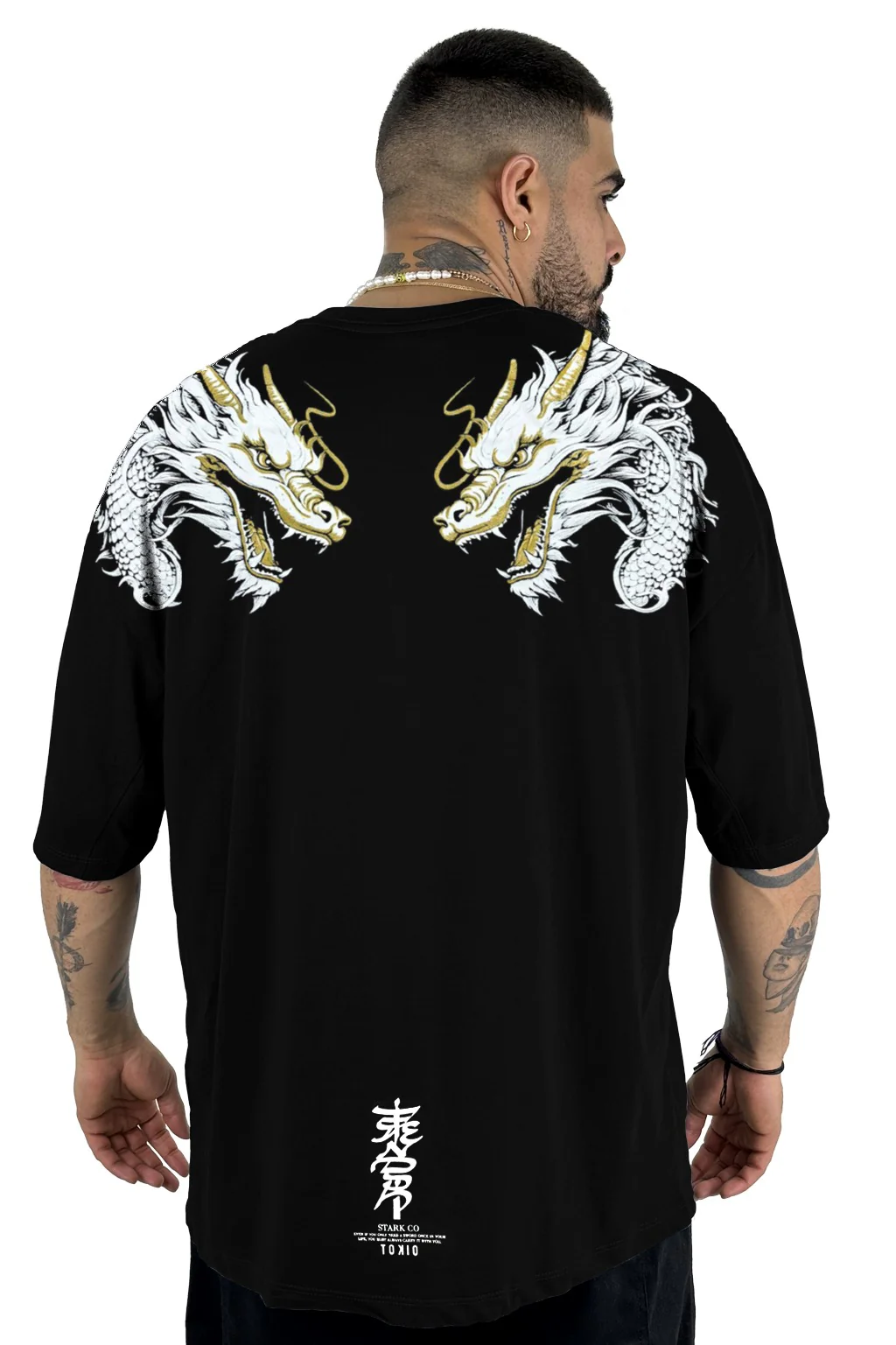 Oversize Alto Gramaje negra dragon - Image 2
