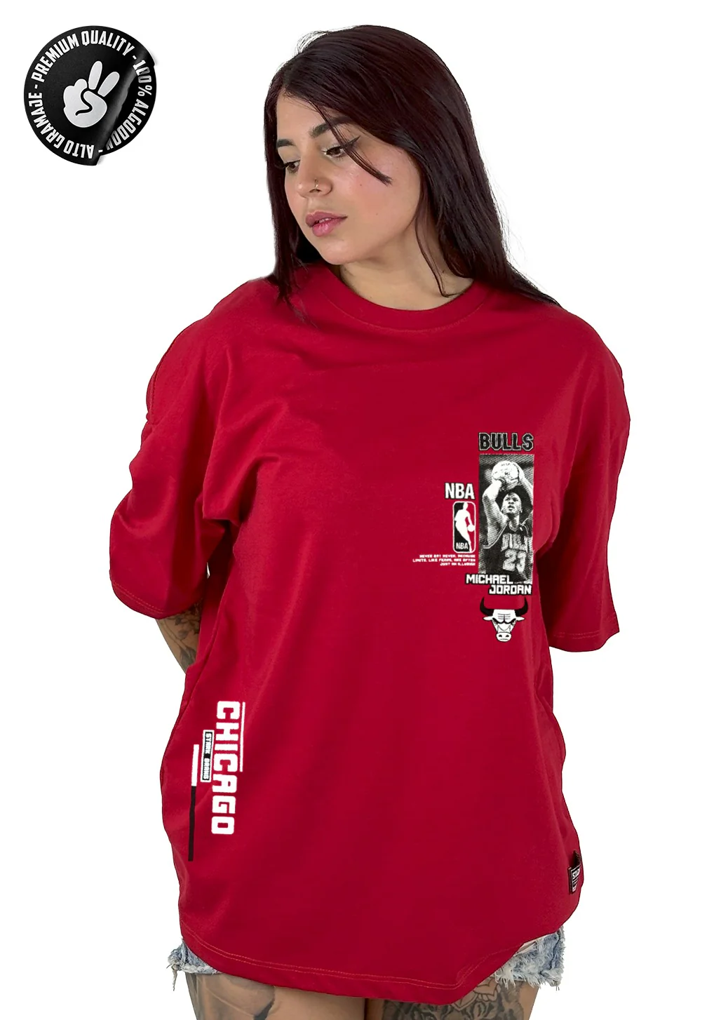 Oversize alto gramaje roja chicago