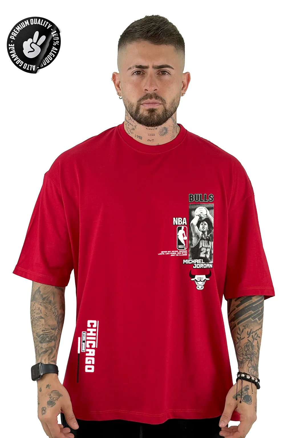 Oversize alto gramaje roja chicago