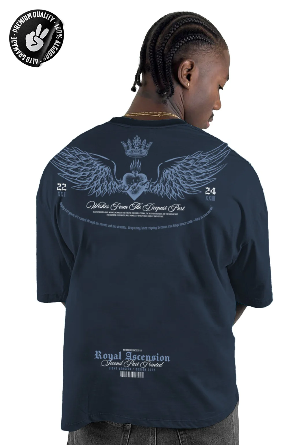 Oversize alto gramaje royal ascension