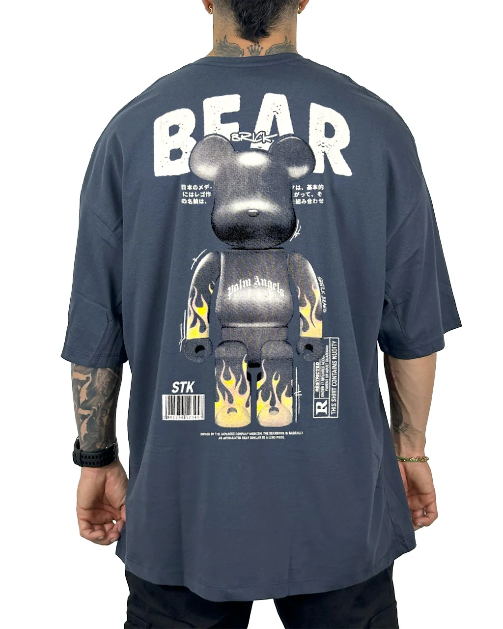 Oversize Azul Hierro  Oso Bear