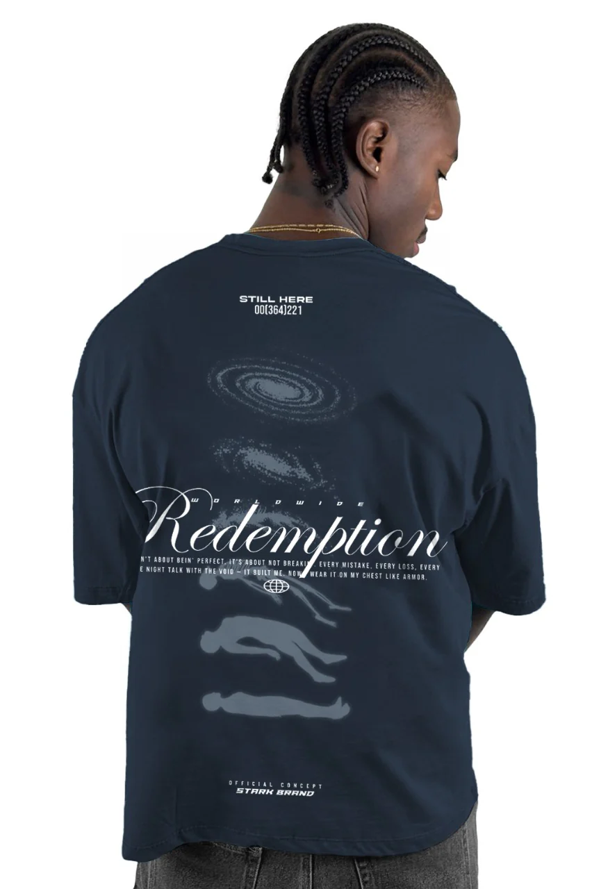 Oversize Azul Redemption Alto Gramaje