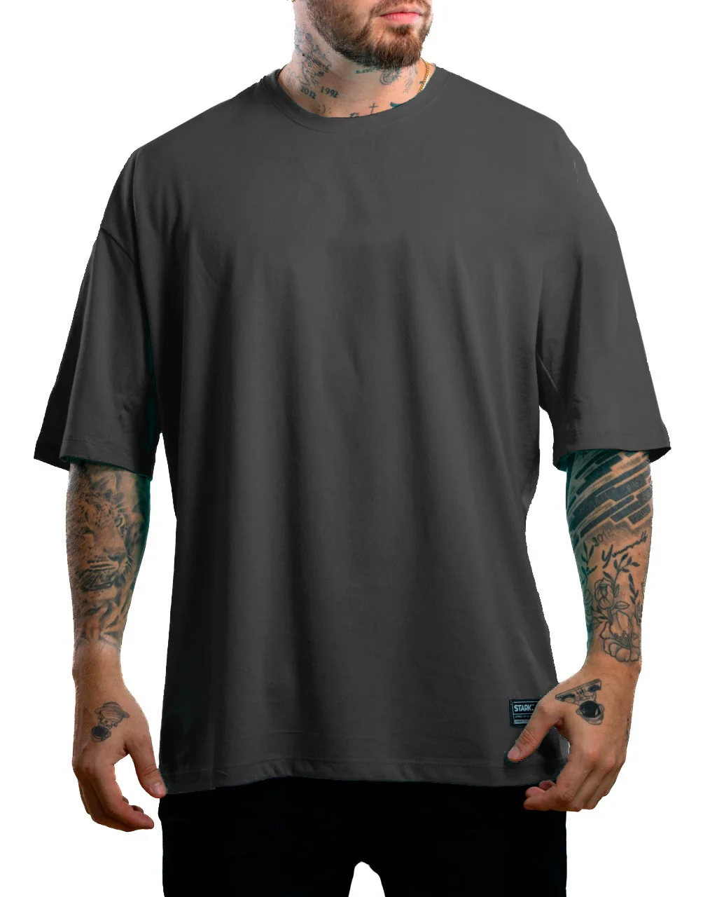 Oversize basica gris oscuro