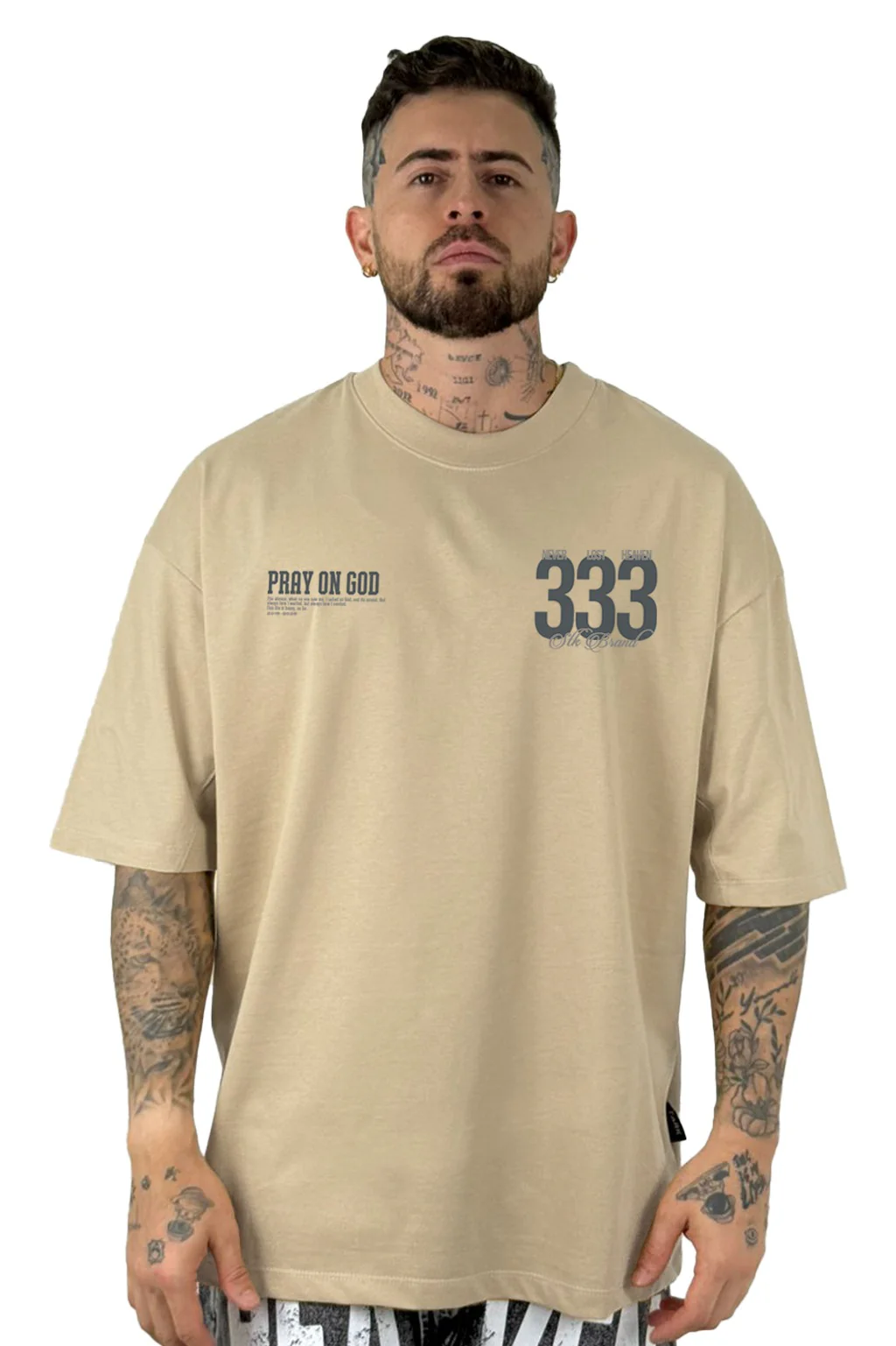 Oversize Beige 333 Never Lost Heaven Alto Gramaje