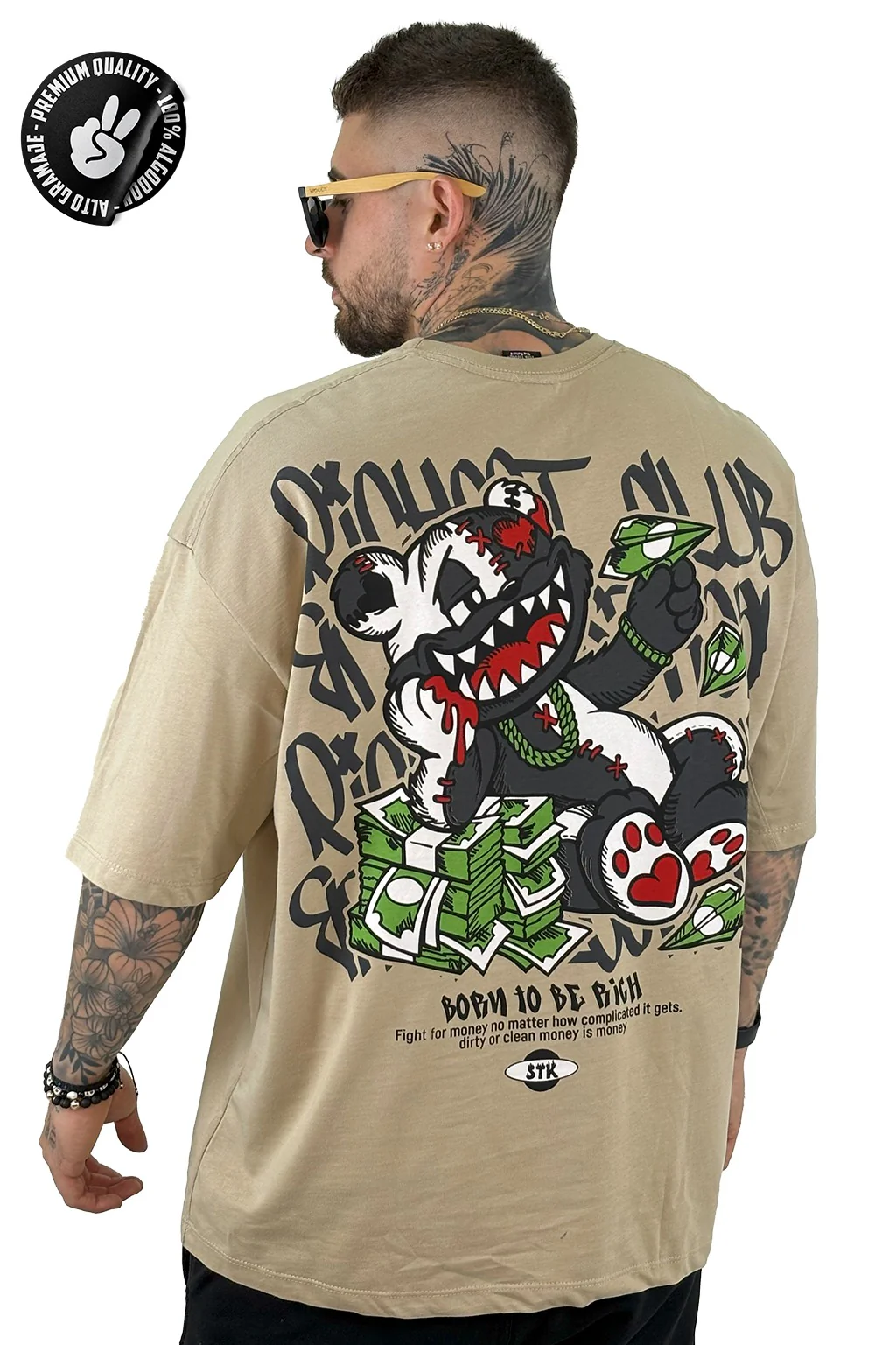 OVERSIZE BEIGE ALTO GRAMAJE RICH