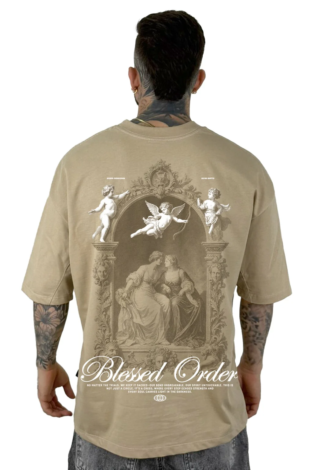 Oversize Beige Blessed Order Alto Gramaje