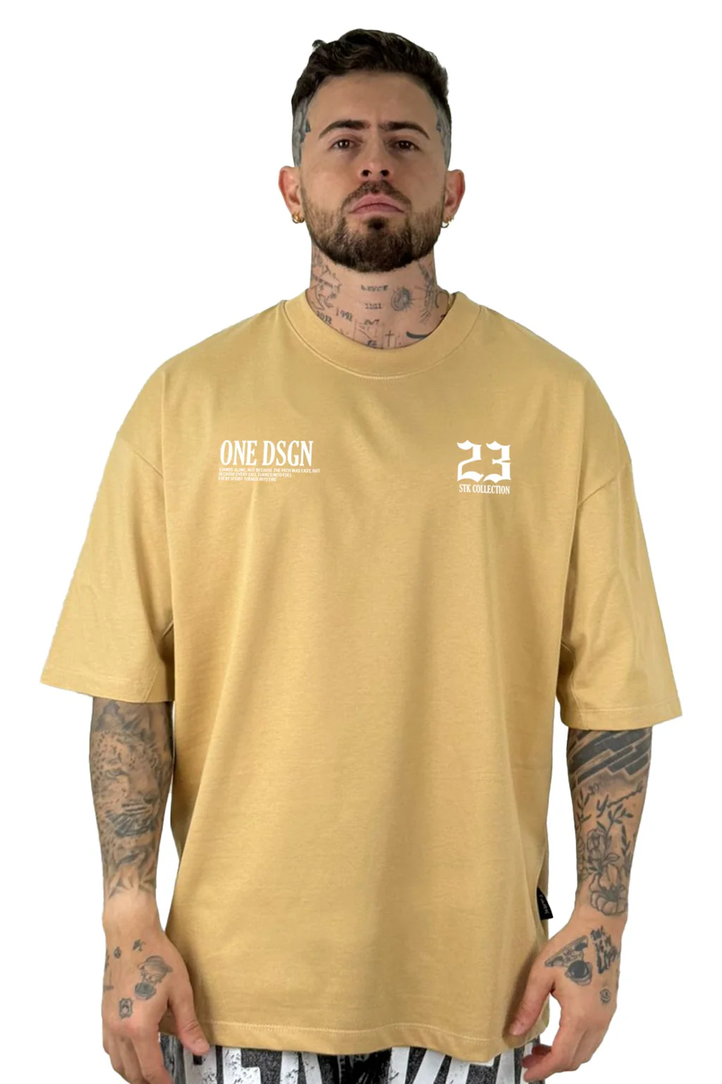 Oversize Beige One One 23 Alto Gramaje - Image 2