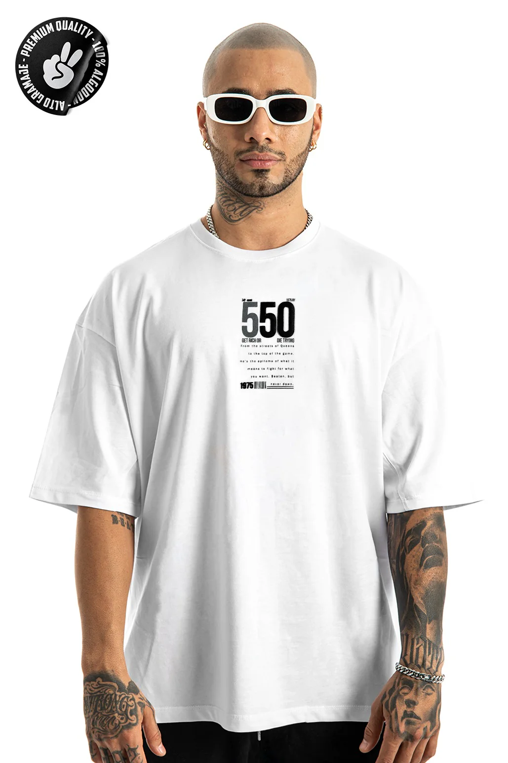 Oversize Blanca 550 Cent Alto Gramaje - Image 2