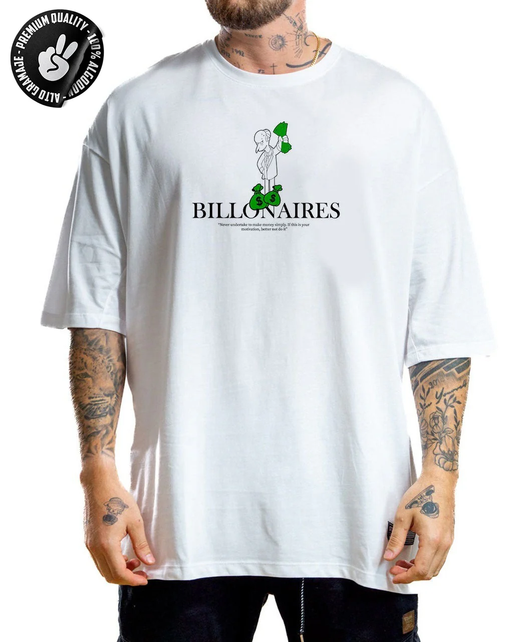 Oversize Blanca Billionaire Club Alto Gramaje - Image 2