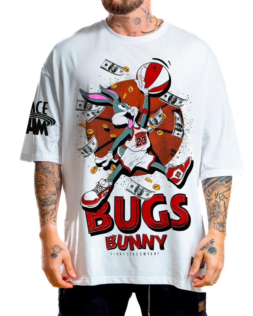 Oversize Blanca Bugs Basketball