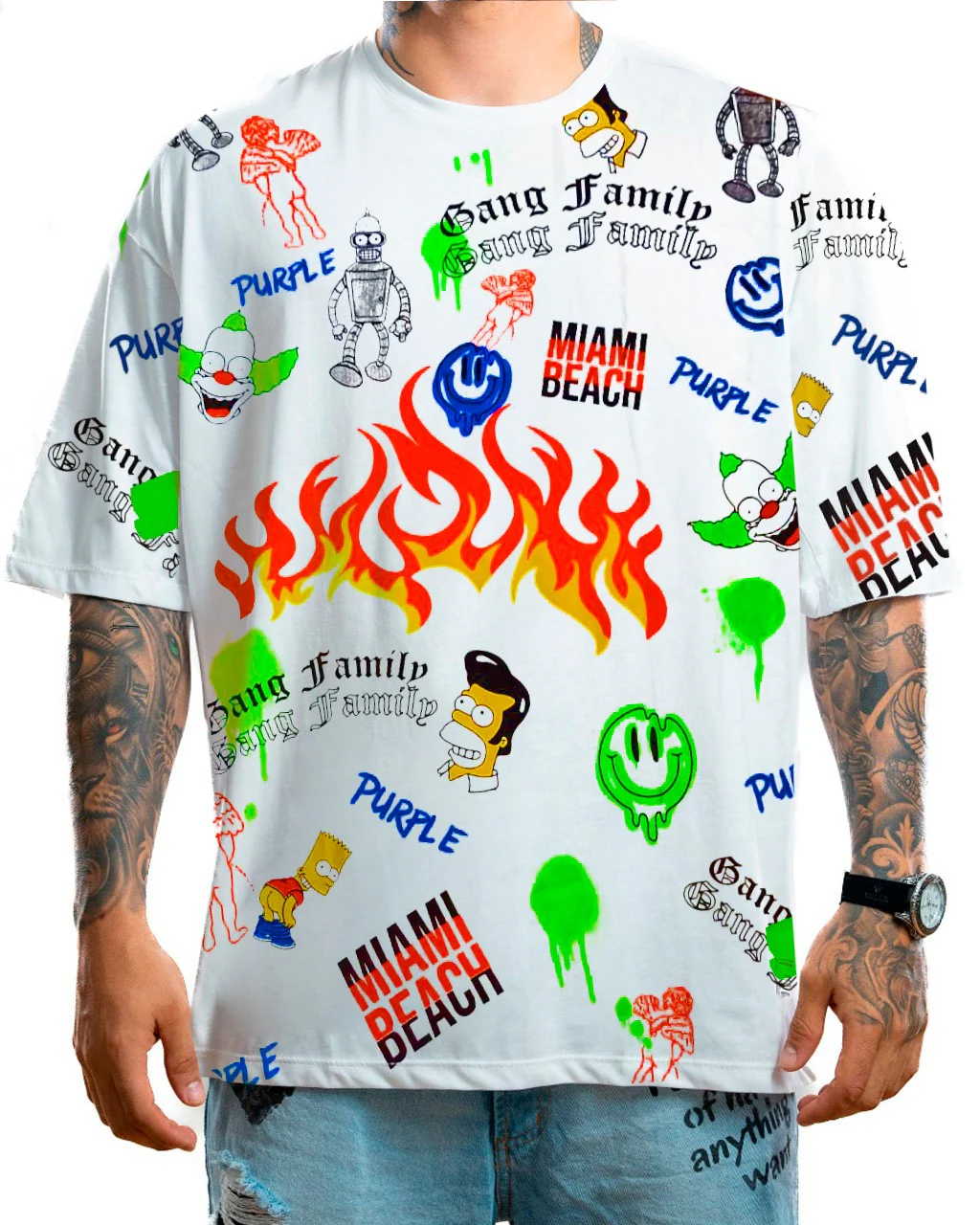 Oversize blanca gang family