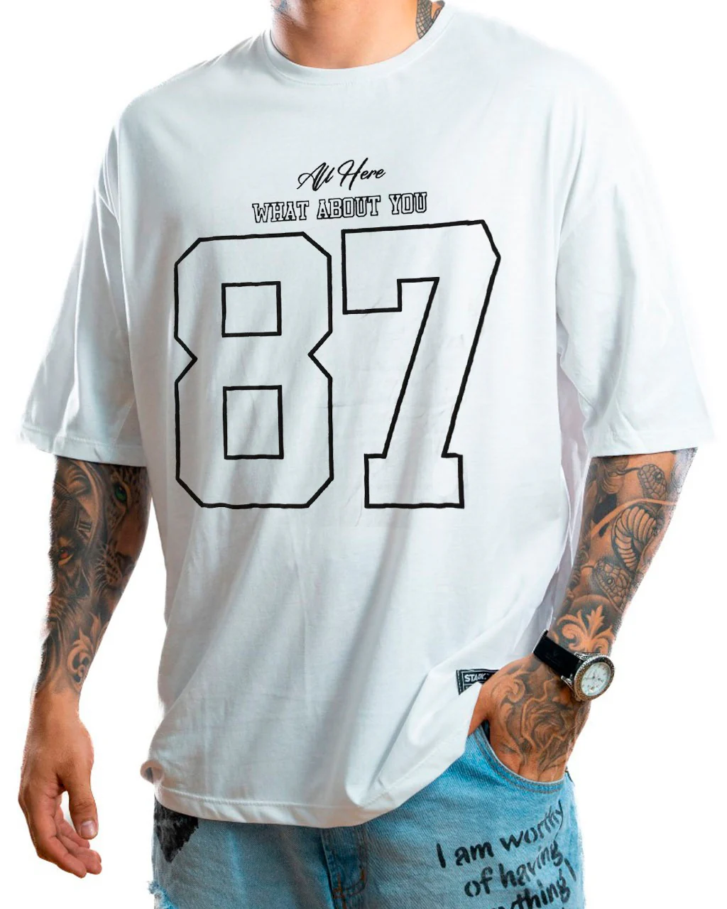 Oversize blanca looney 87 - Image 2