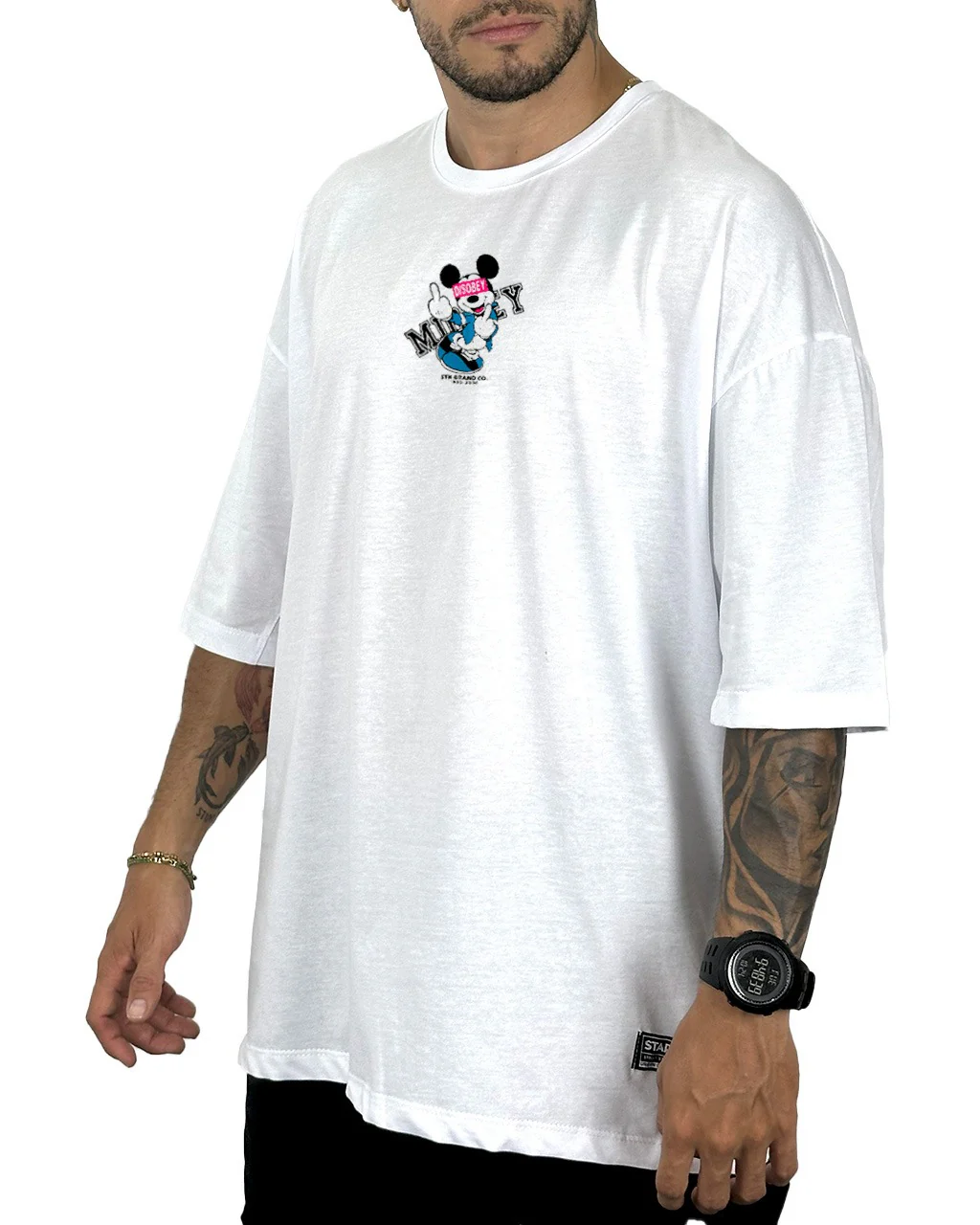 Oversize  Blanca Mickey Neon - Image 2