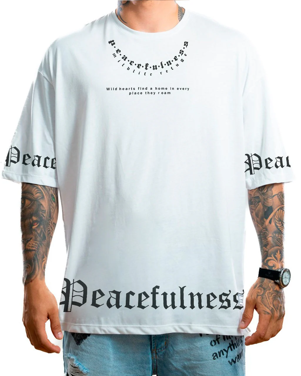 Oversize blanca peacefulness