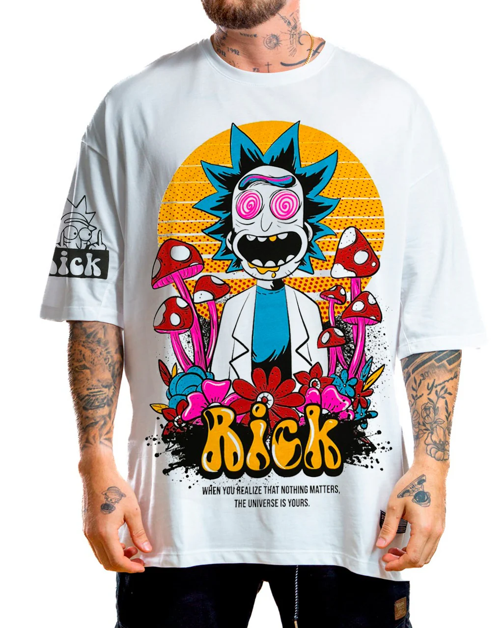 Oversize Blanca Rick Hongos