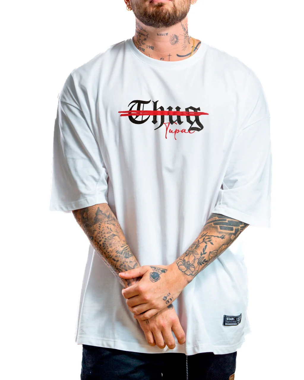 Oversize blanca THUG 2pac - Image 2