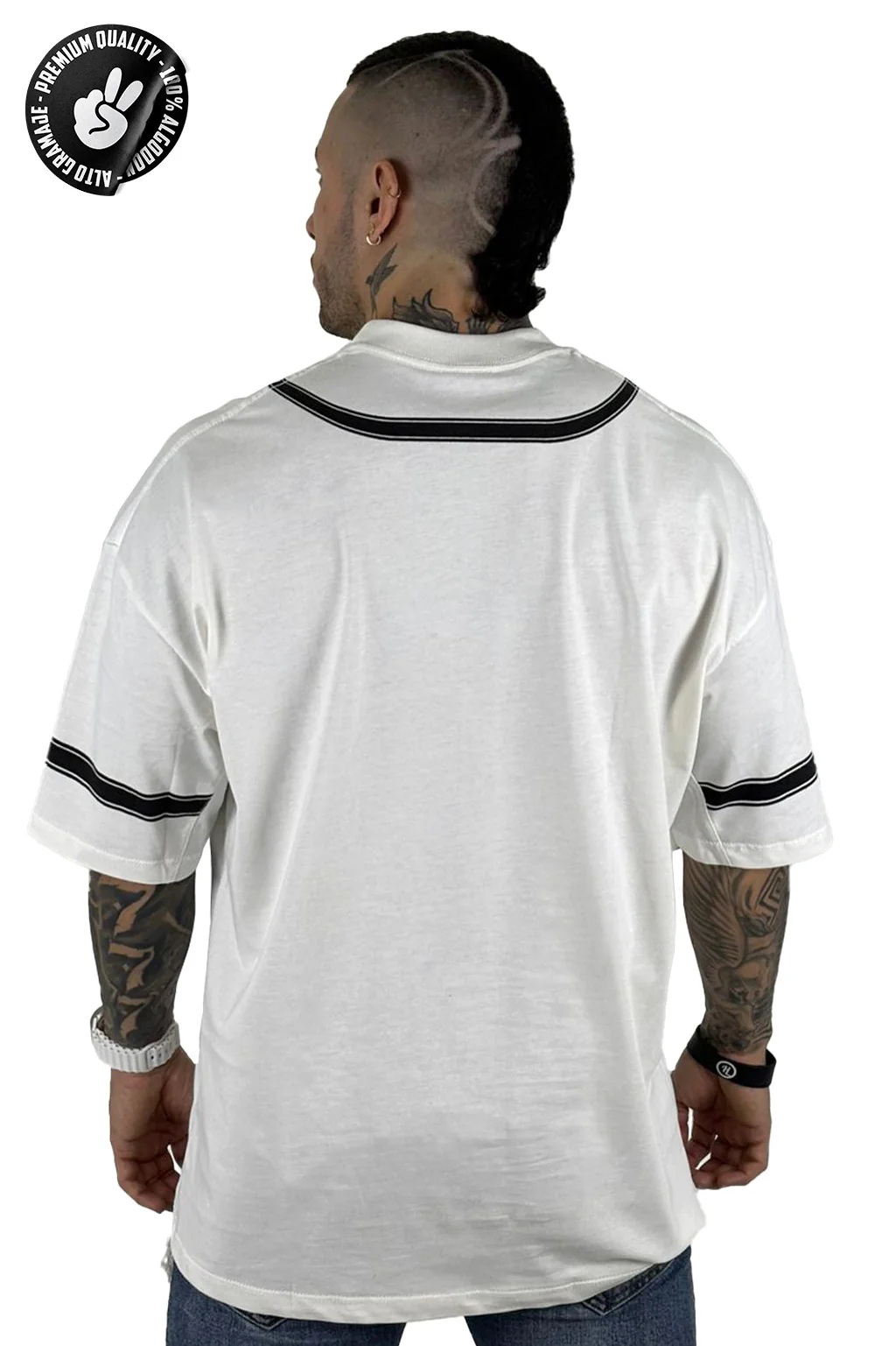 Oversize blanca yankee 16 Alto gramaje - Image 2