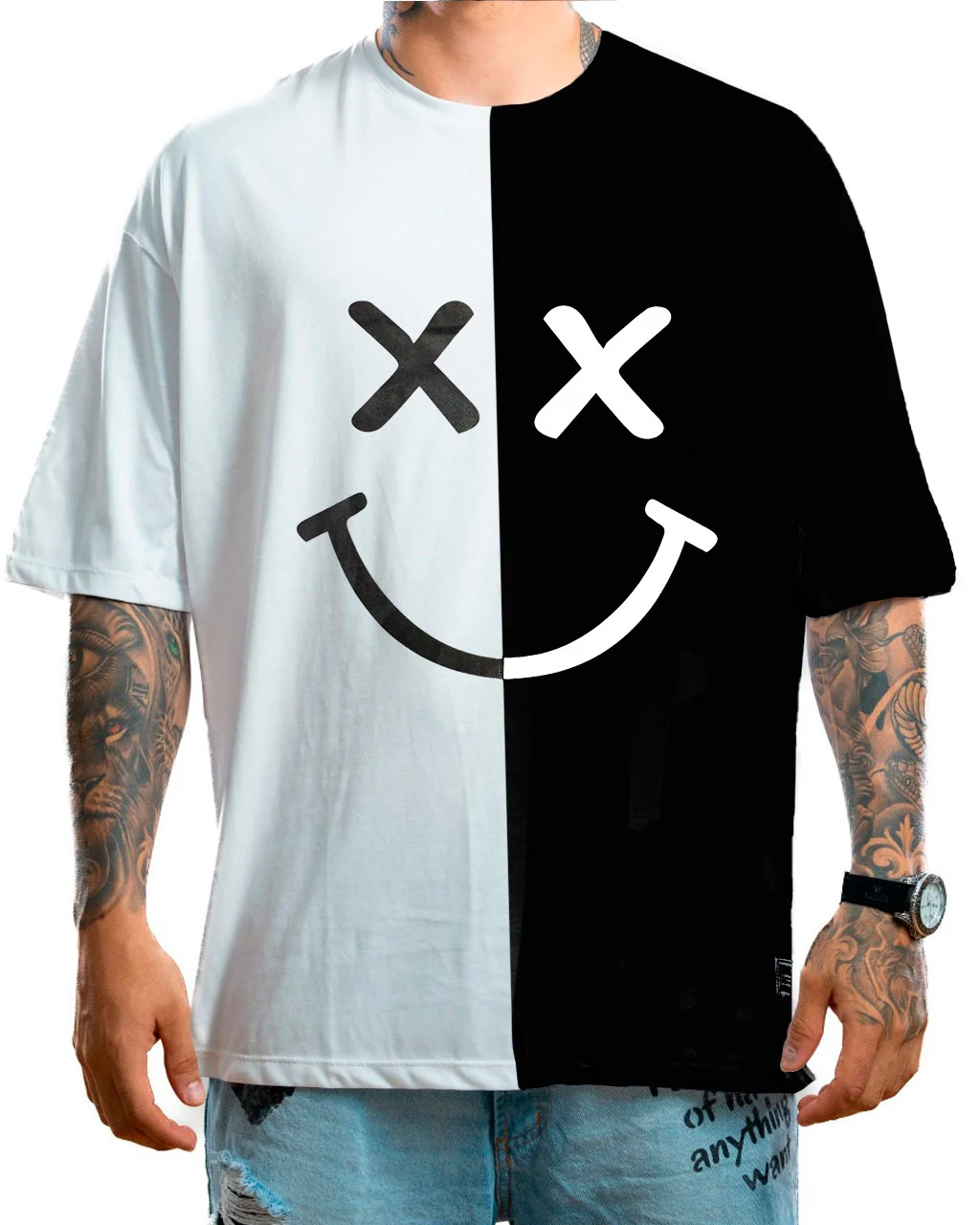 Oversize blanco y negro XX