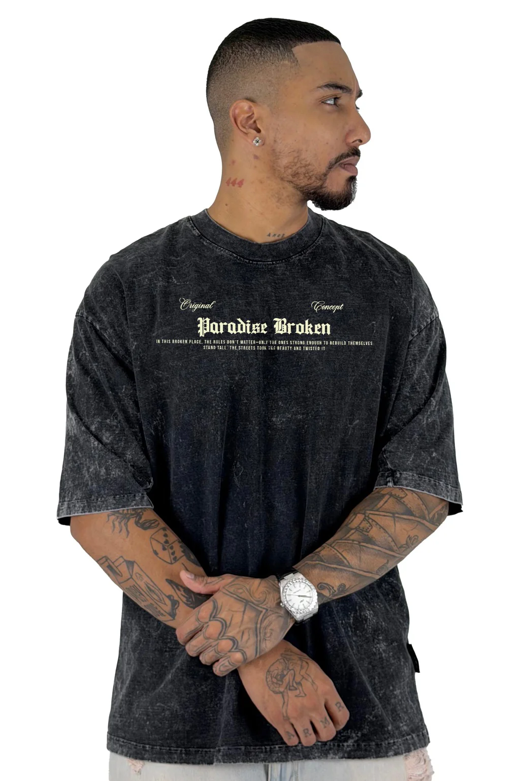 Oversize sky Negra Paradise Broken