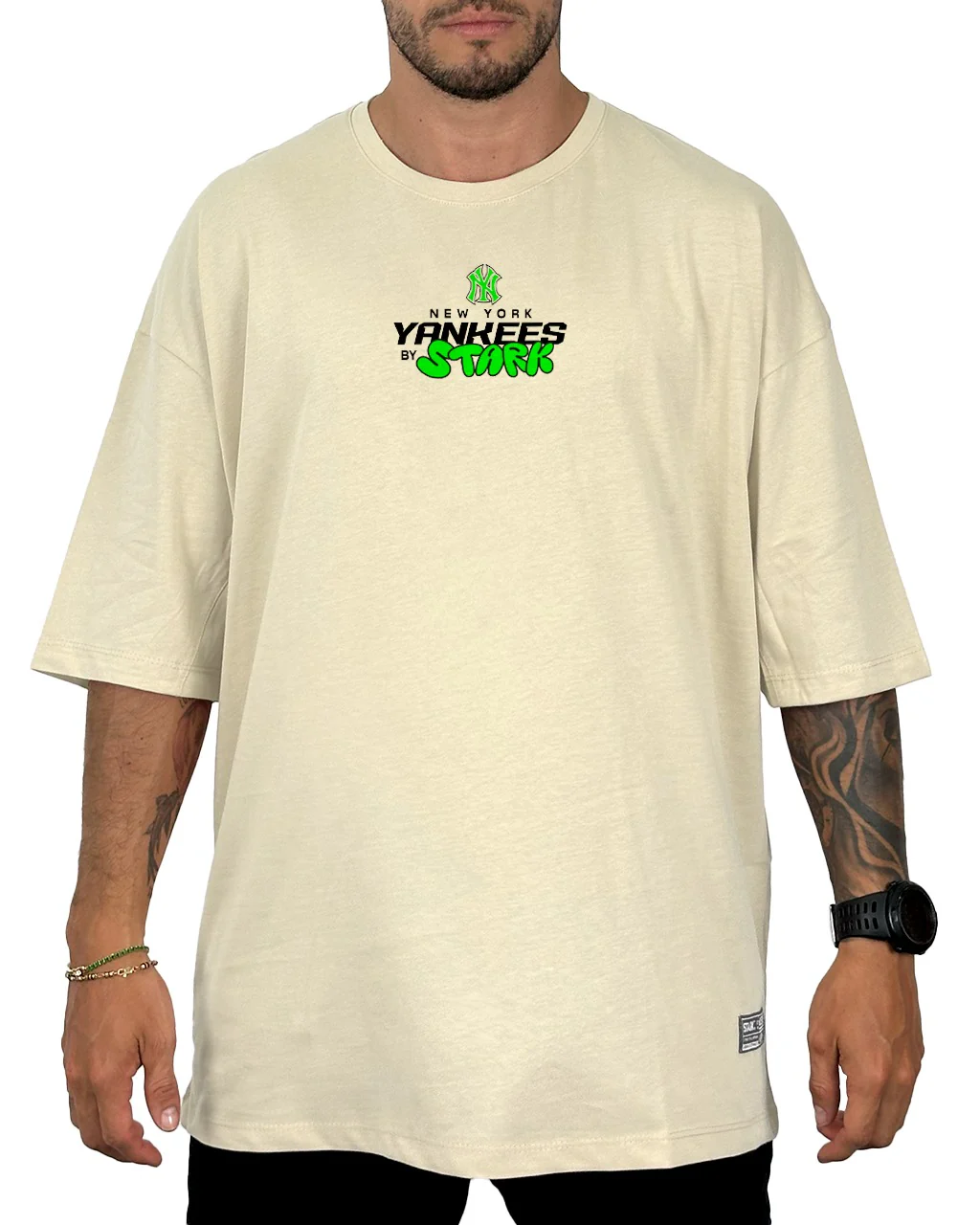 Oversize crema yankees neon - Image 2