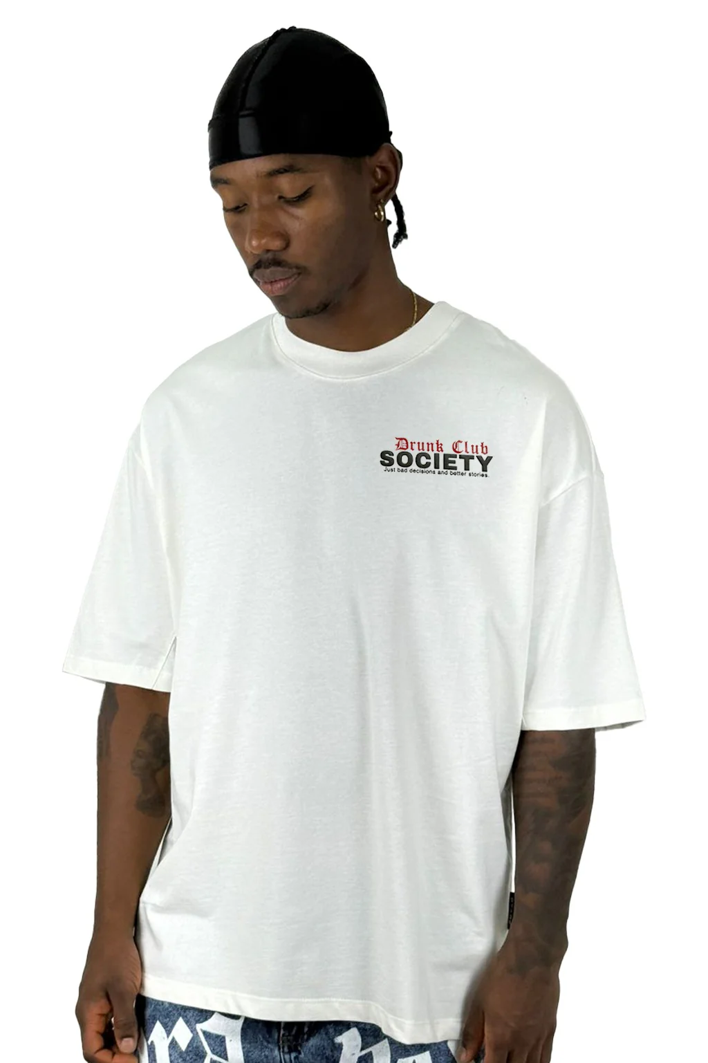 Oversize crudo Socielty drunk club alto gramaje - Image 2