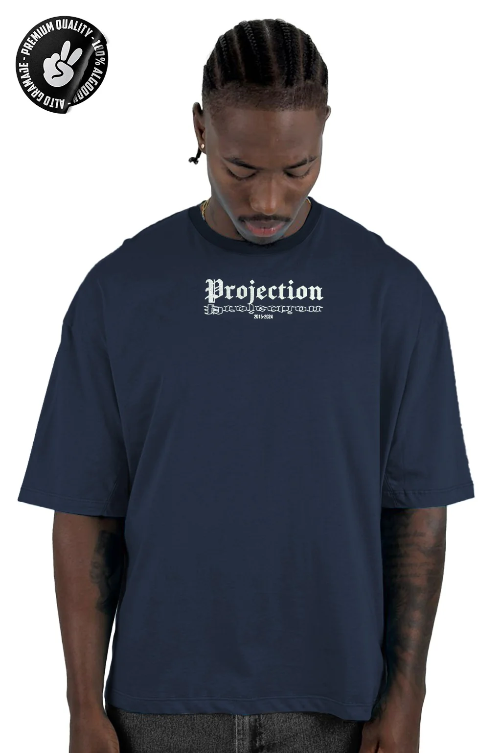 Oversize azul Projection alto gramaje - Image 2