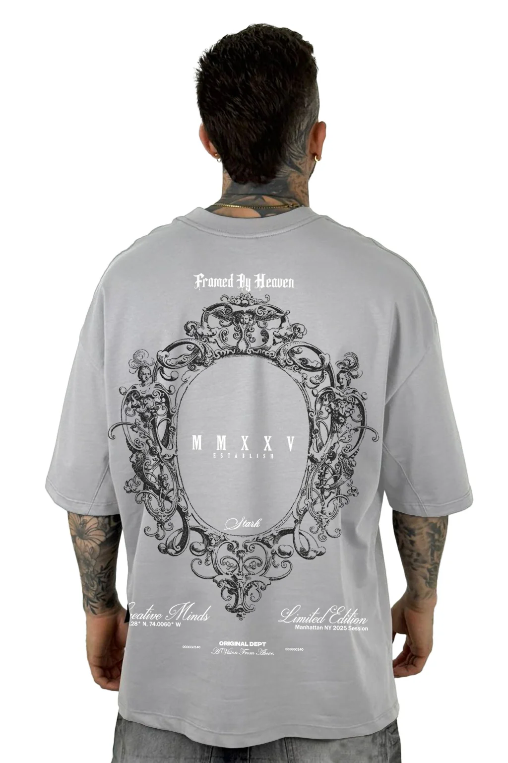 Oversize Gris claro Framed By Heaven