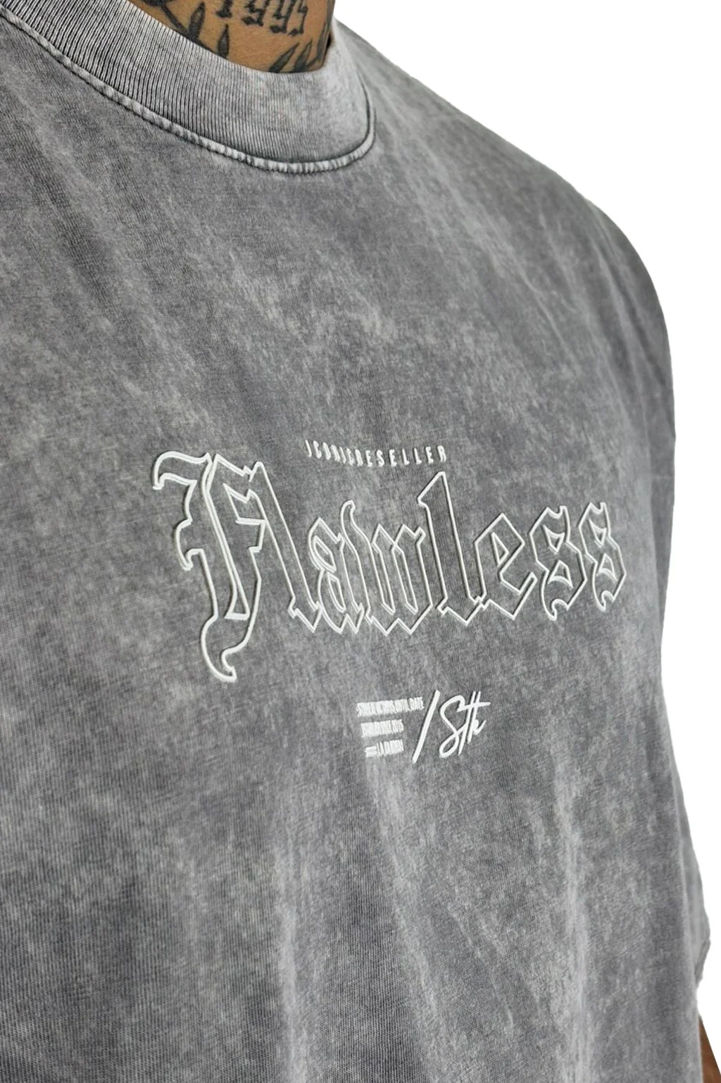 Oversize sky gris flawless alto gramaje - Image 2