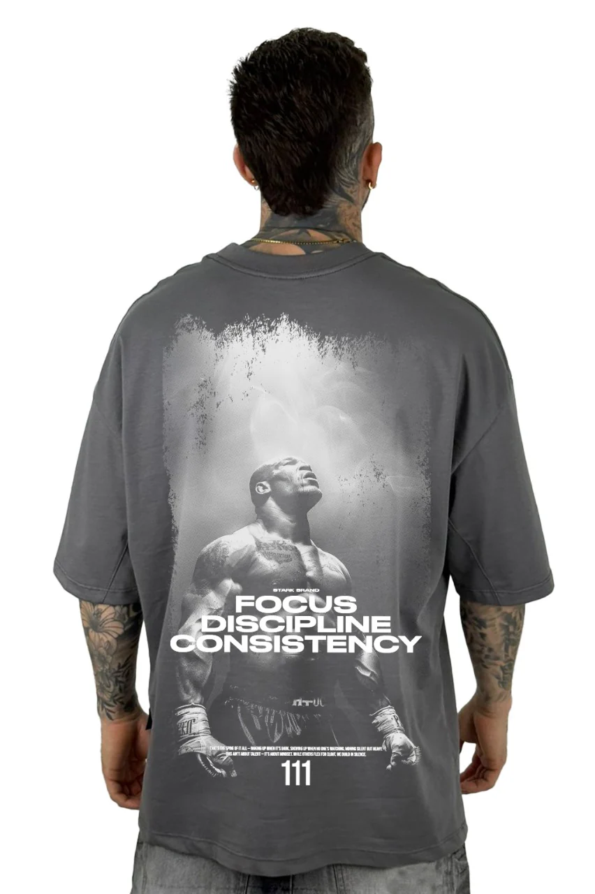 Oversize Gris Focus Discipline 111 Alto Gramaje