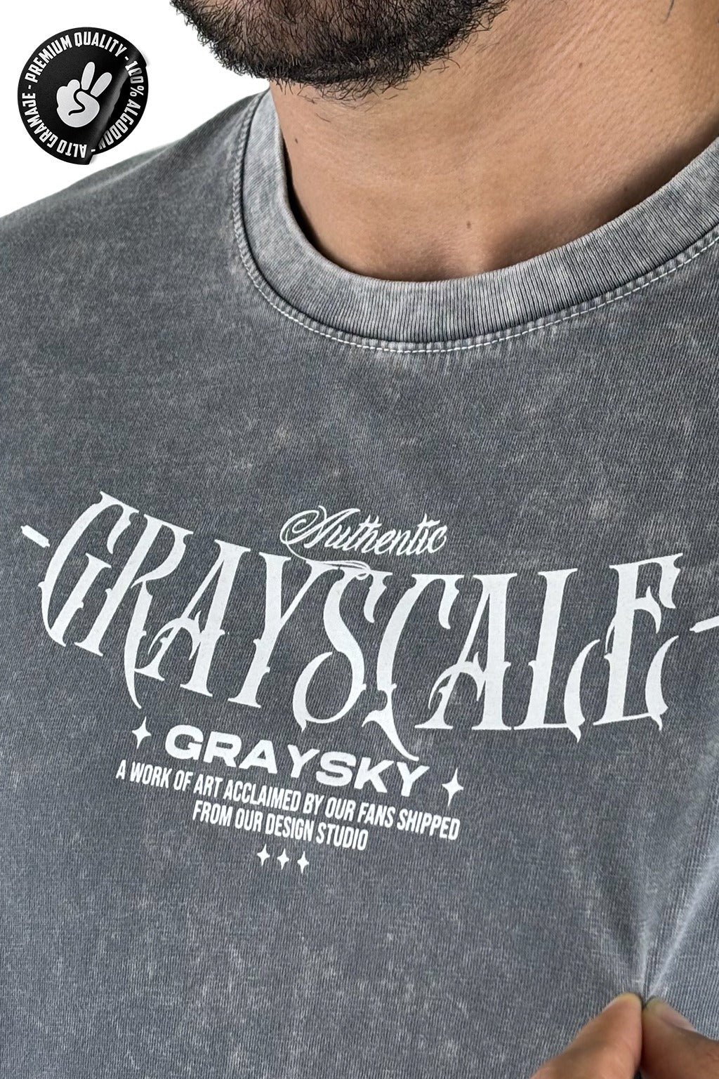 Oversize Gris Graysky Alto Gramaje SKY - Image 2