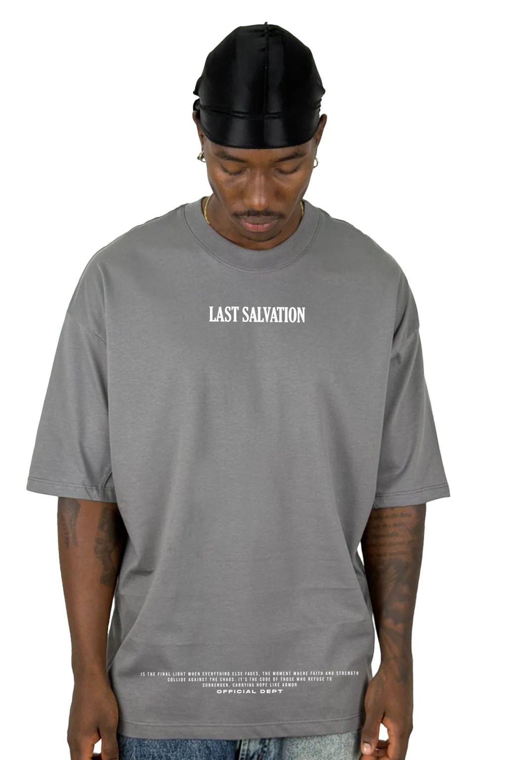 Oversize Gris Last Salvation Alto Gramaje - Image 2