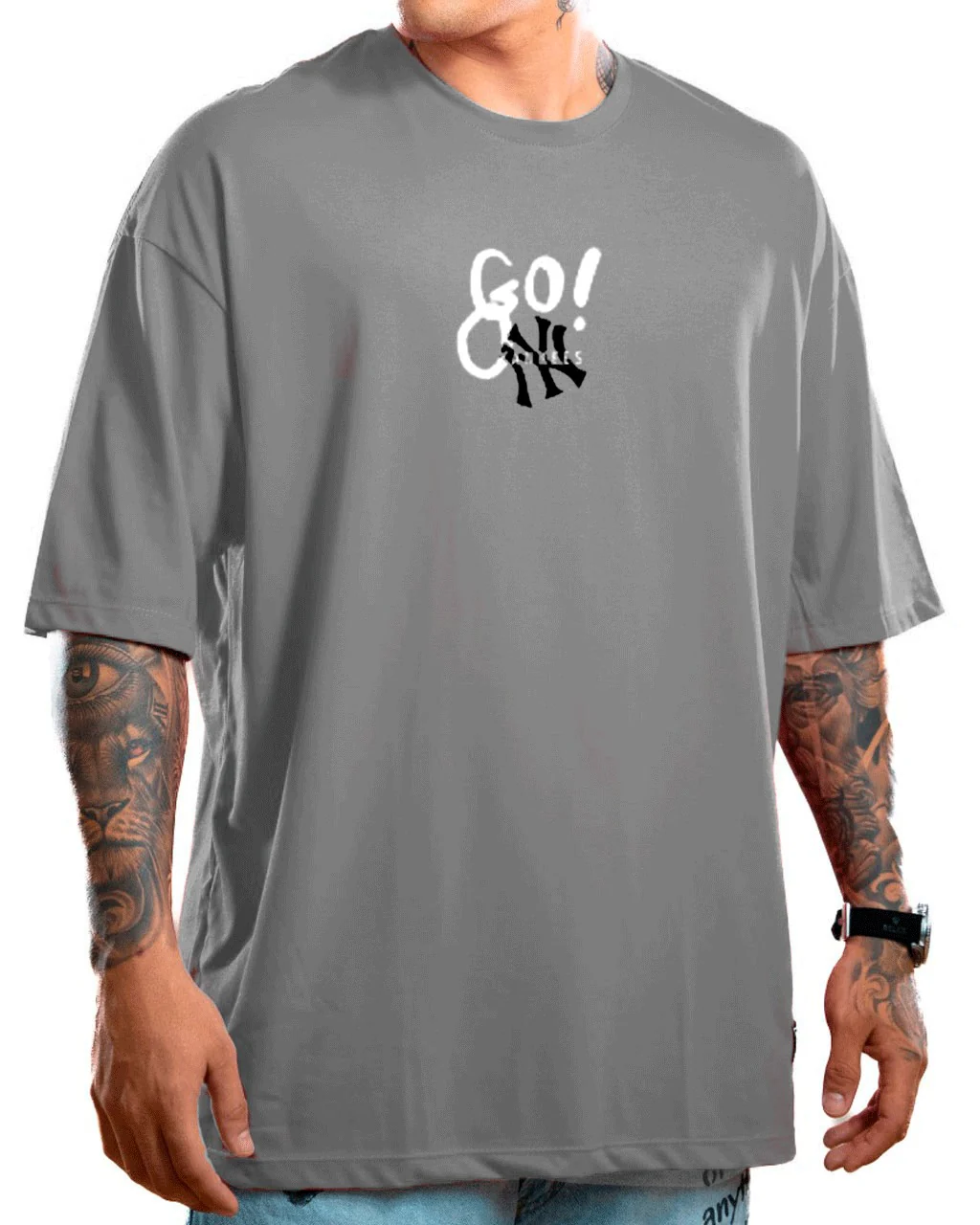 Oversize gris NY no mercy - Image 2