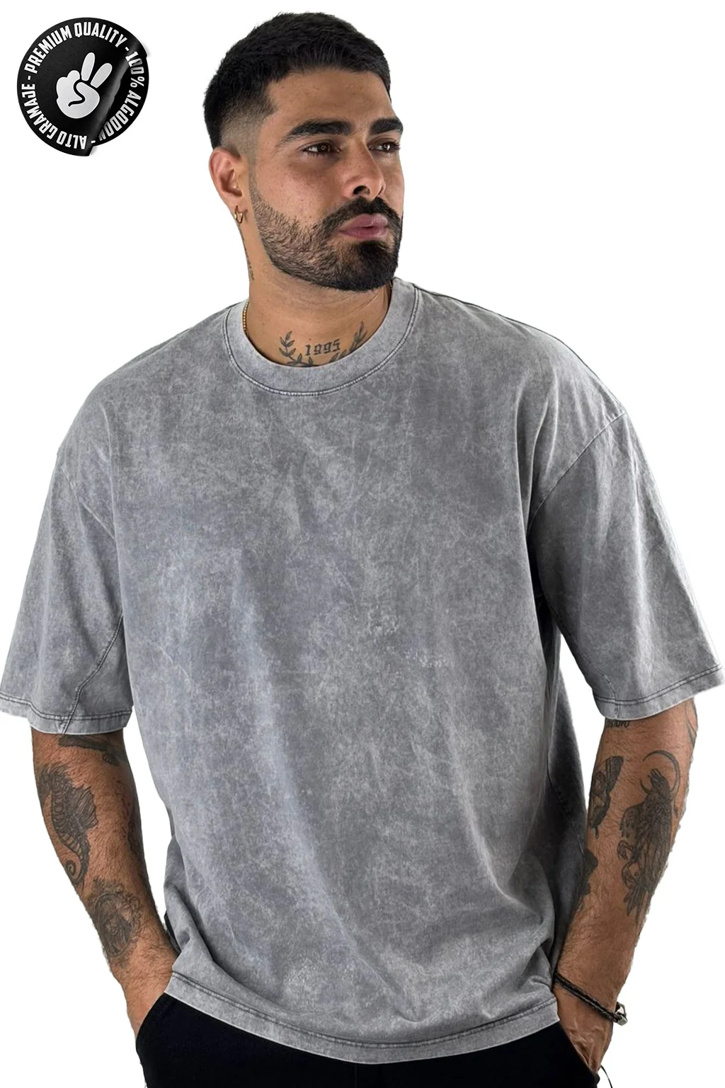 Oversize gris perfect match alto gramaje