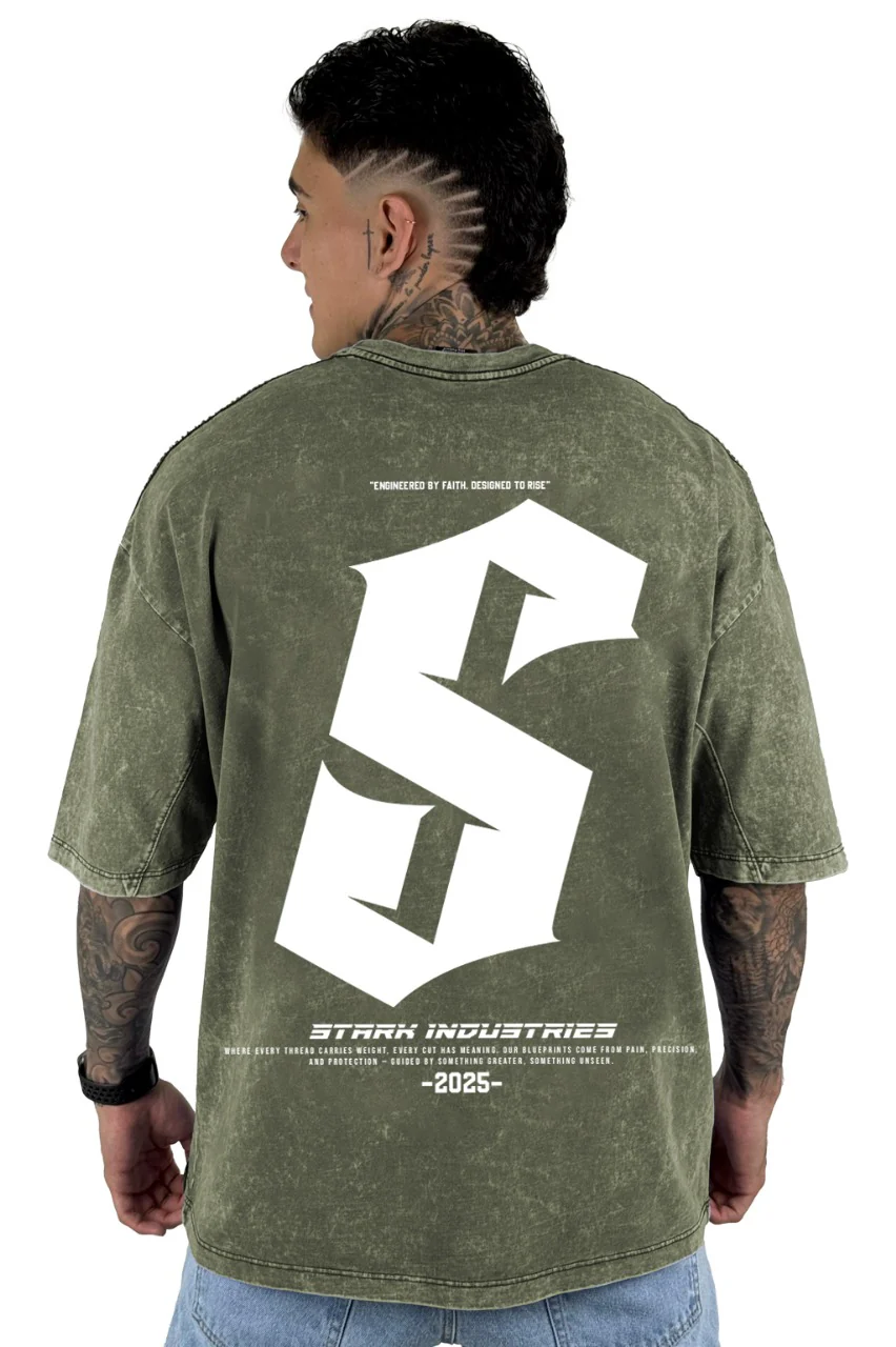 Oversize  Sky Verde Stark Industries