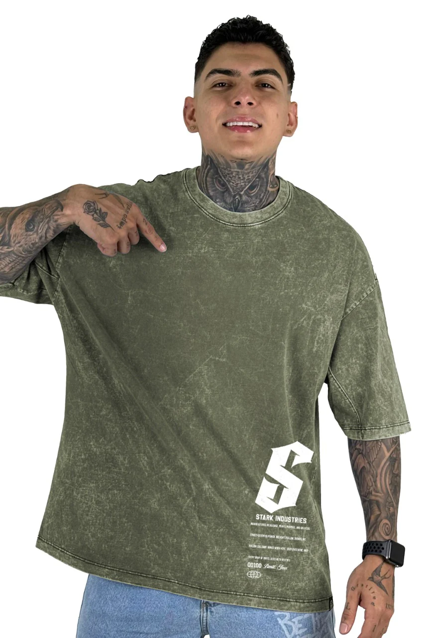 Oversize  Sky Verde Stark Industries - Image 2