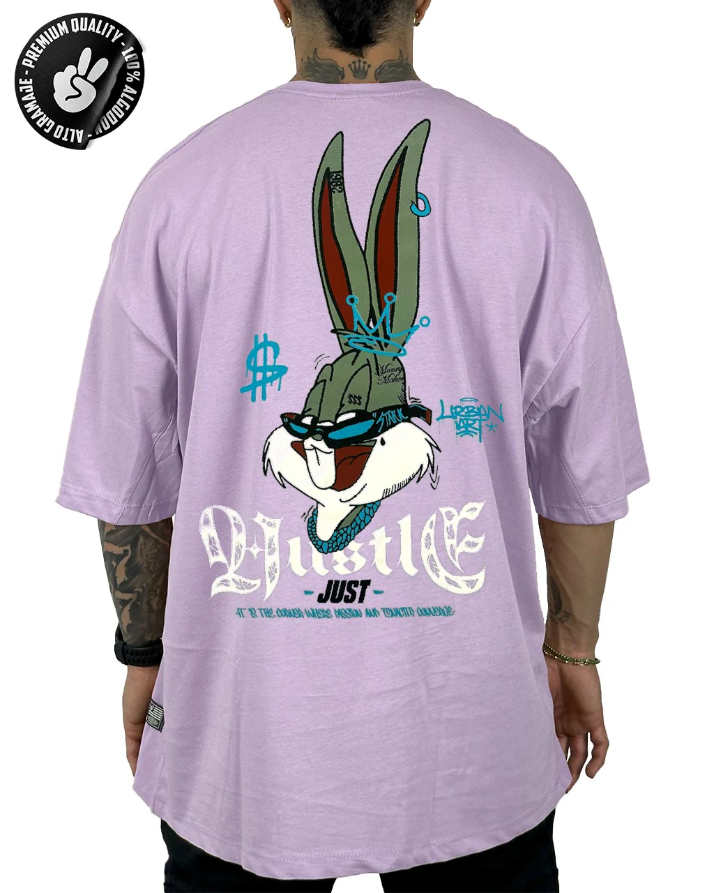 Oversize lila bugs Alto Gramaje