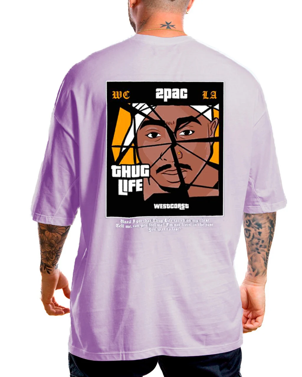 Oversize Lila Thug Life - Image 2