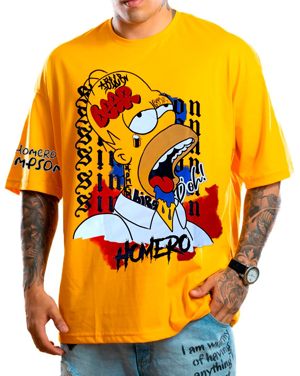 Oversize mostaza beer homero