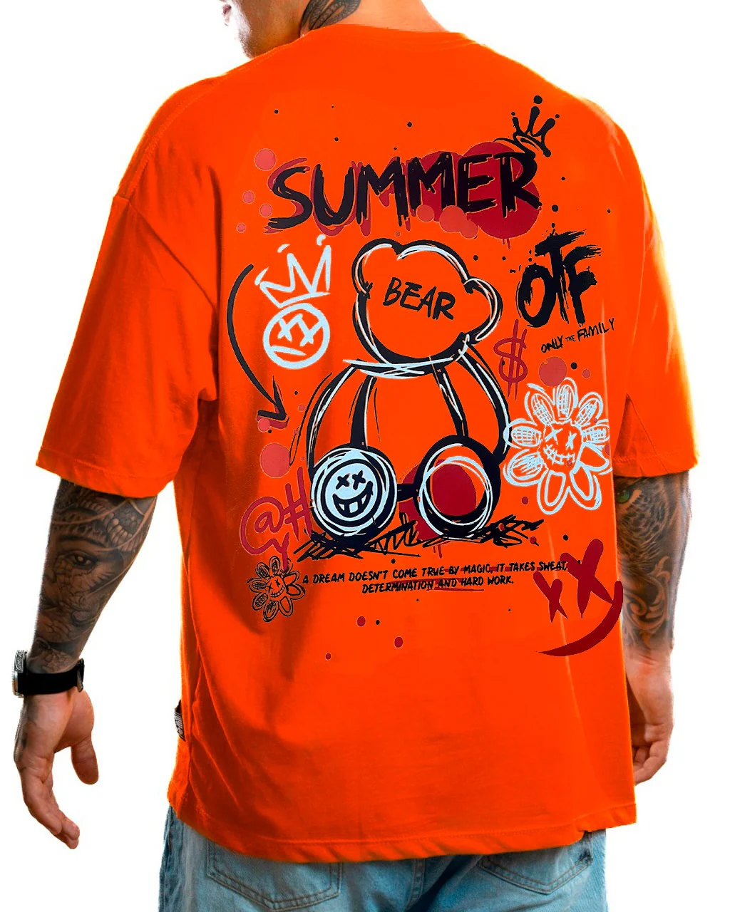 Oversize naranja summer bear