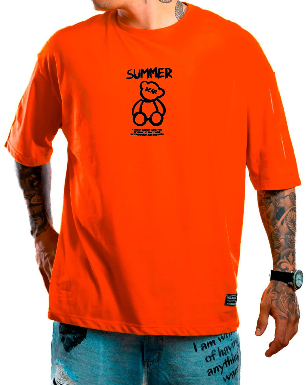 Oversize naranja summer bear - Image 2