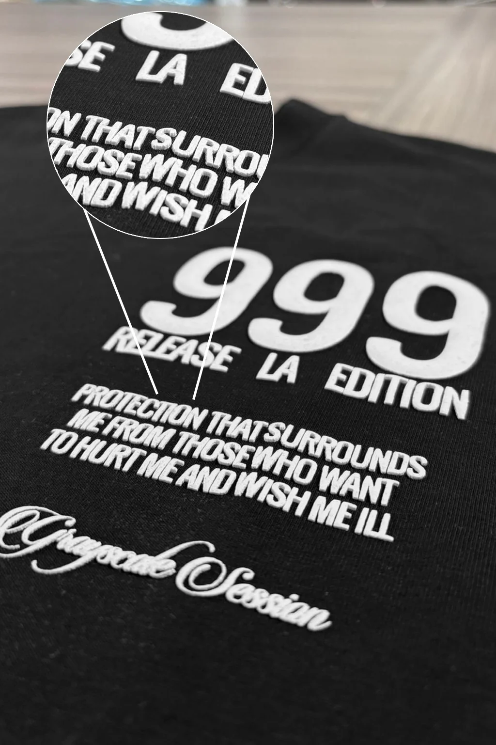 Oversize negra alto gramaje 999 release - Image 3