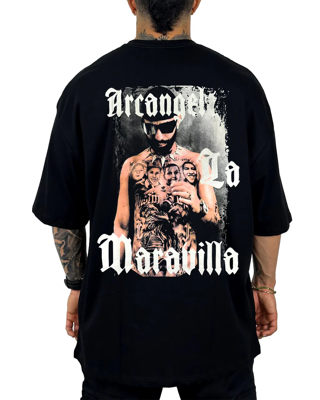 Oversize Negra Arcangel La Maravilla Alto Gramaje