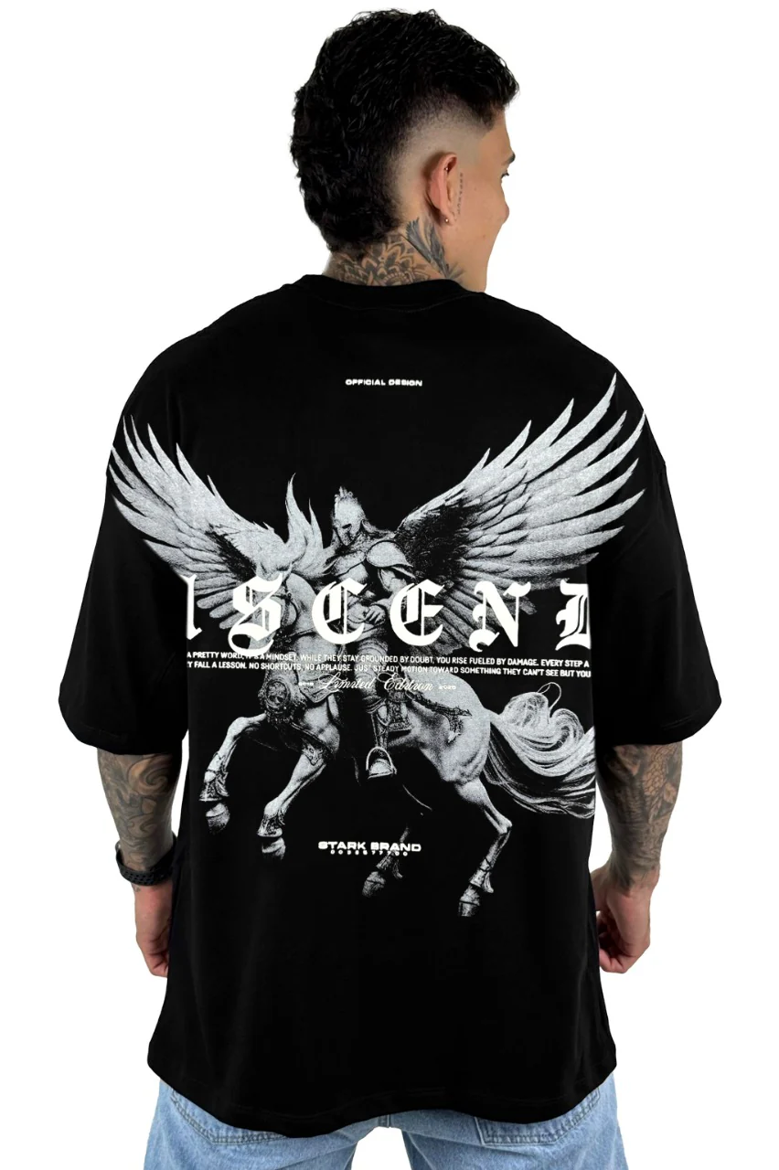 Oversize Negra Ascend Alto Gramaje