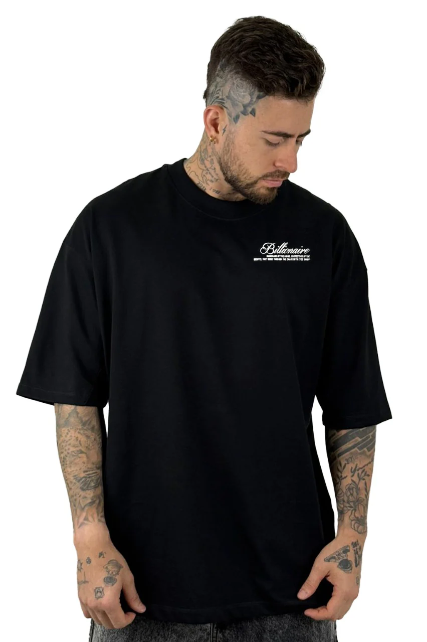 Oversize negra billionaire alto gramaje - Image 2