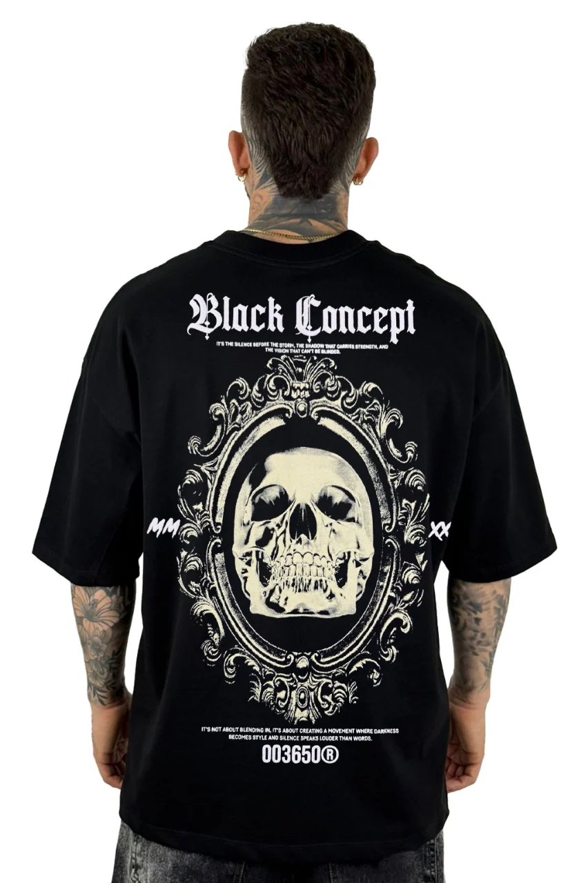 Oversize Negra Black Concept Alto Gramaje