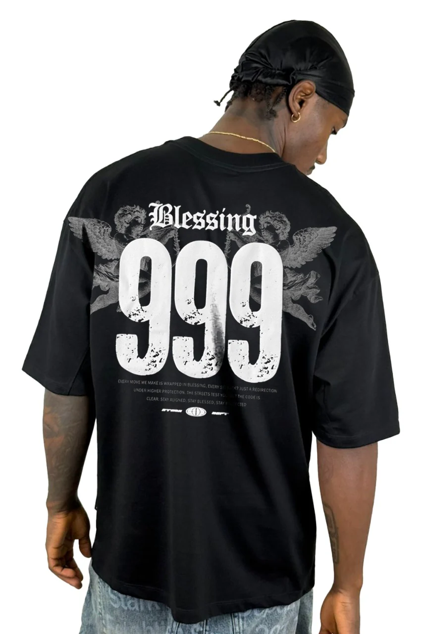 Oversize negra blessings 999 alto gramaje - Image 2