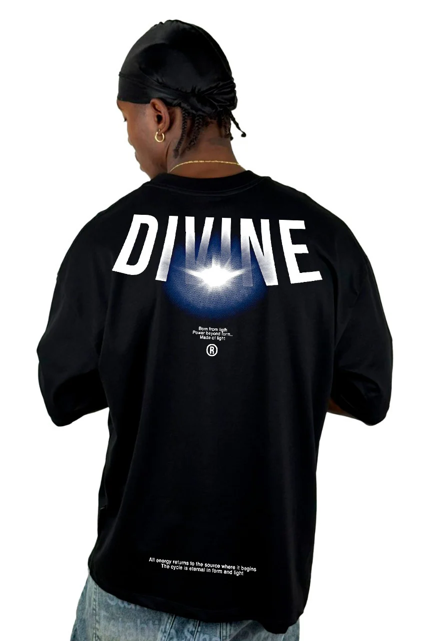 Oversize Negra DIVINE alto gramaje