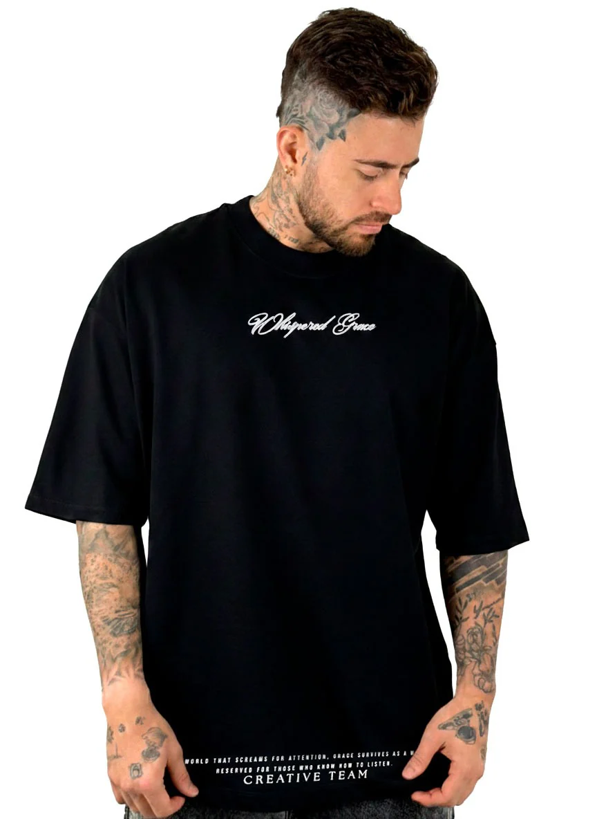 Oversize Negra Whispered Grace Sacred - Image 2